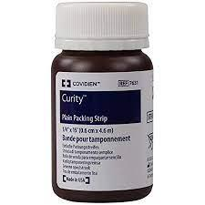 Curity Packing Strip Plain 1/4 x 5 yds Curity Packing Strip Plain 1/4 x 5 yds